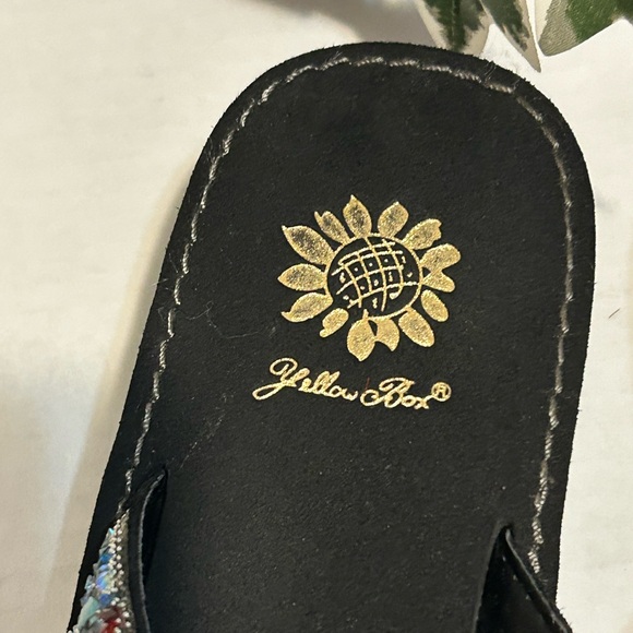 Sparkling Black Women's Sandals - Picture 8 of 8